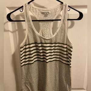 Striped racer back tank top